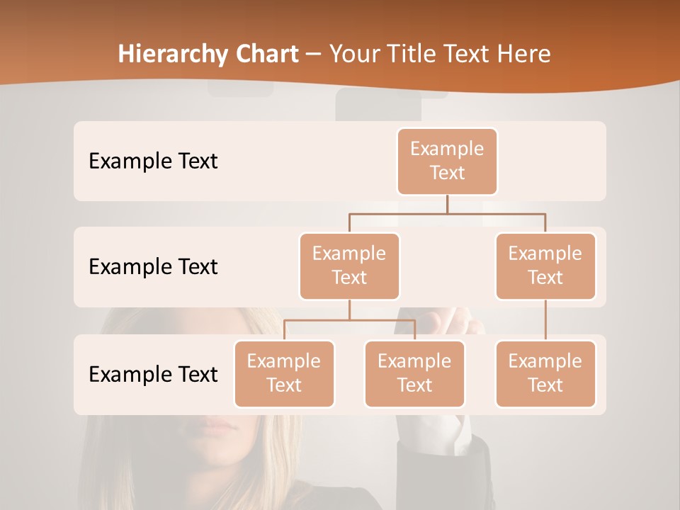 Finger Career Girl PowerPoint Template