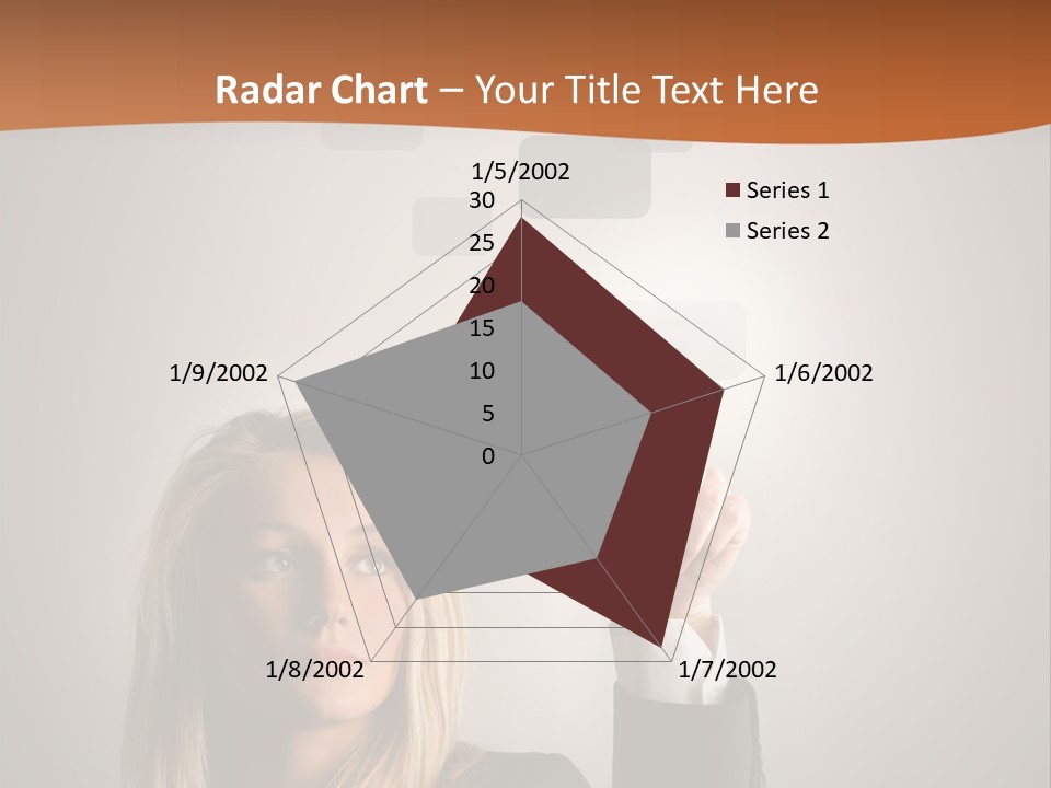 Finger Career Girl PowerPoint Template
