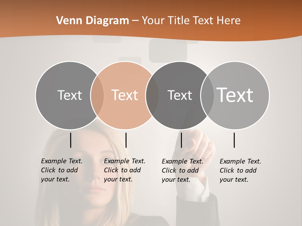 Finger Career Girl PowerPoint Template