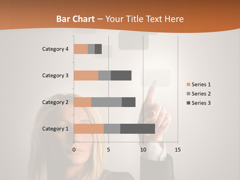 Finger Career Girl PowerPoint Template