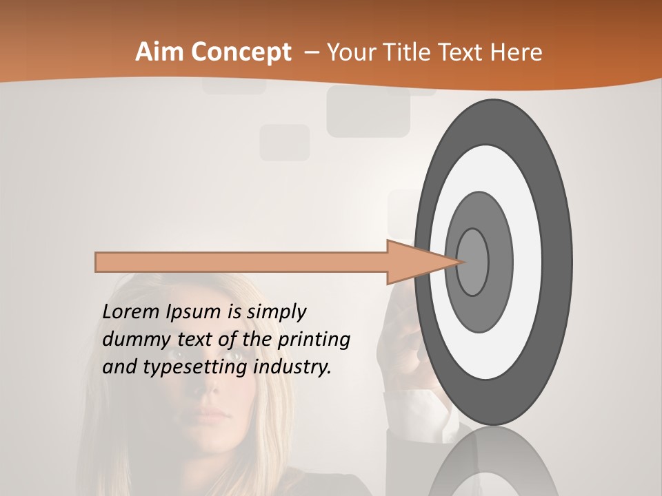 Finger Career Girl PowerPoint Template