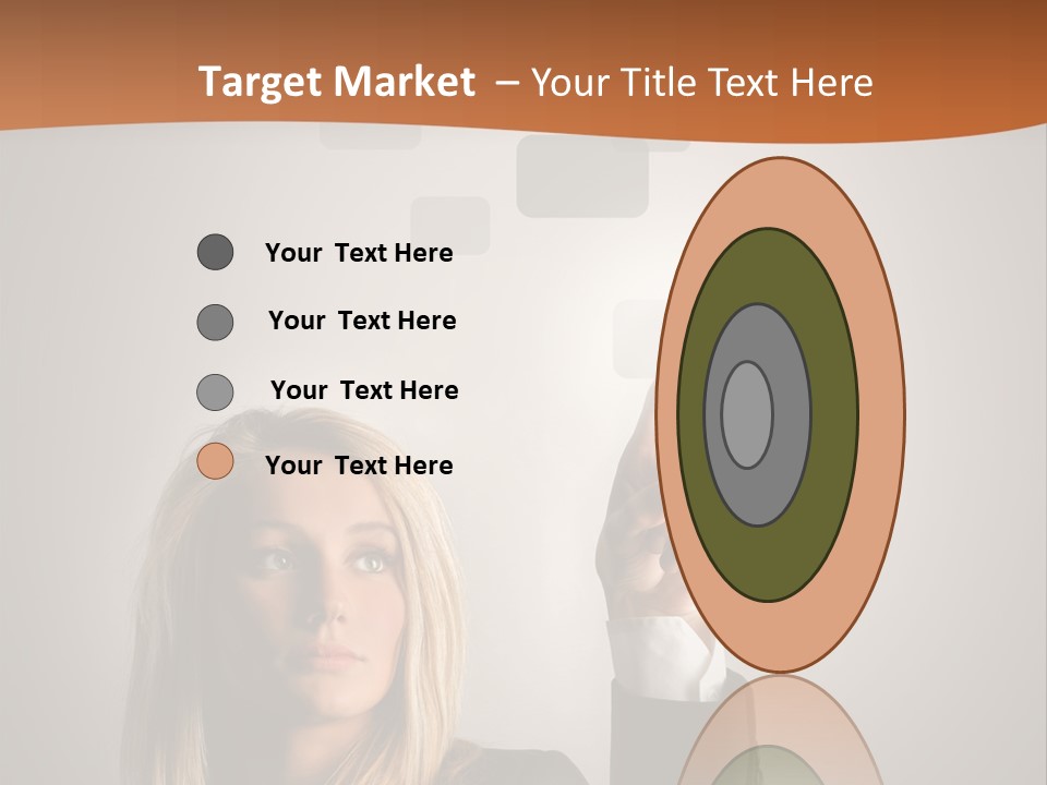 Finger Career Girl PowerPoint Template