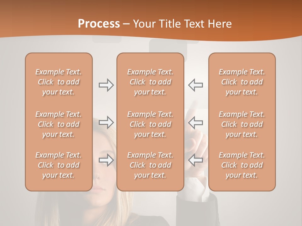 Finger Career Girl PowerPoint Template