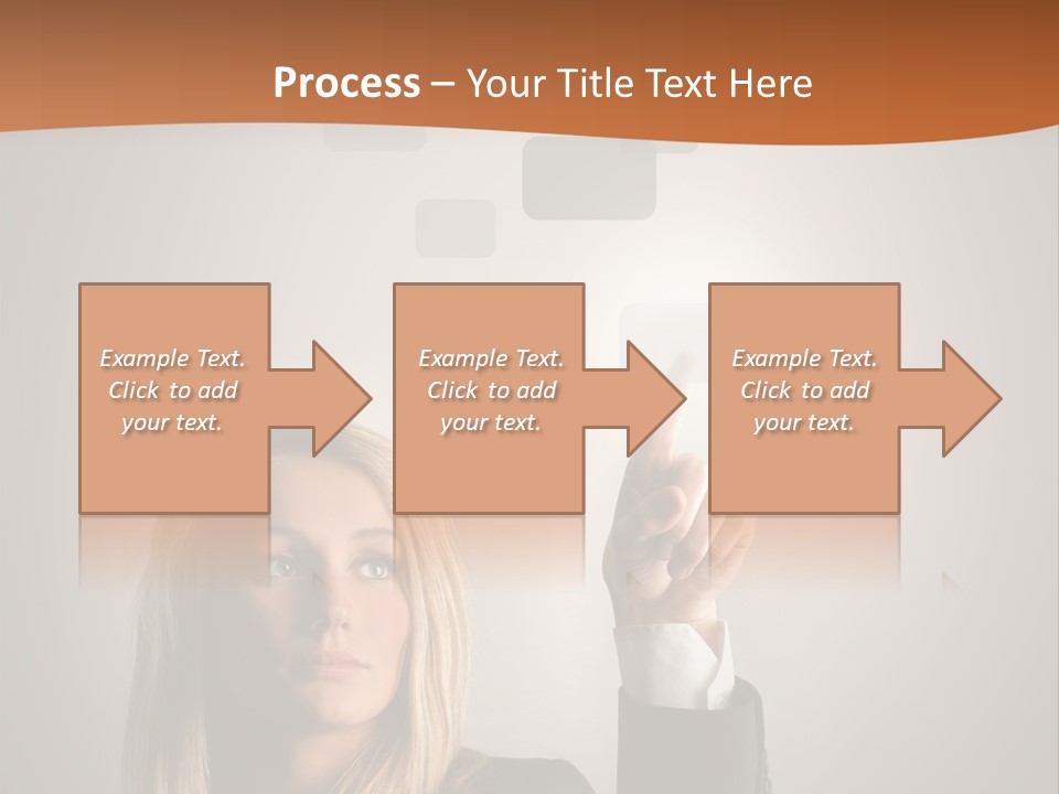 Finger Career Girl PowerPoint Template