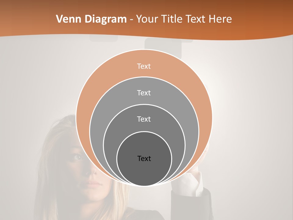 Finger Career Girl PowerPoint Template