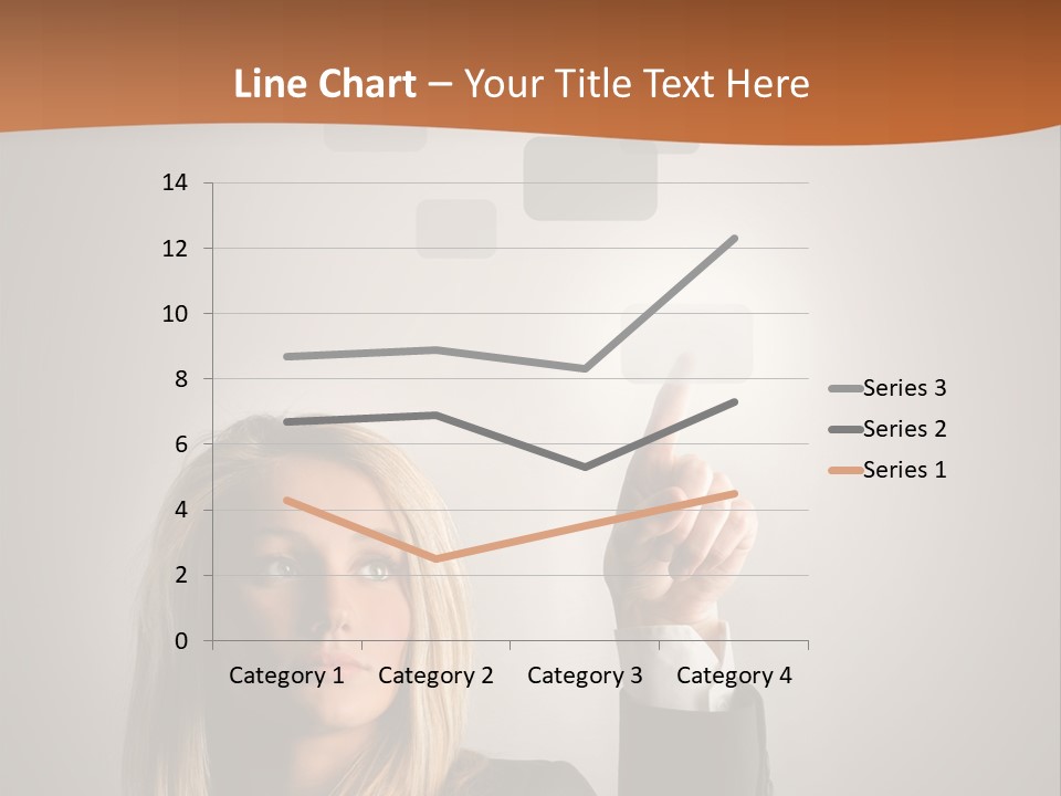 Finger Career Girl PowerPoint Template