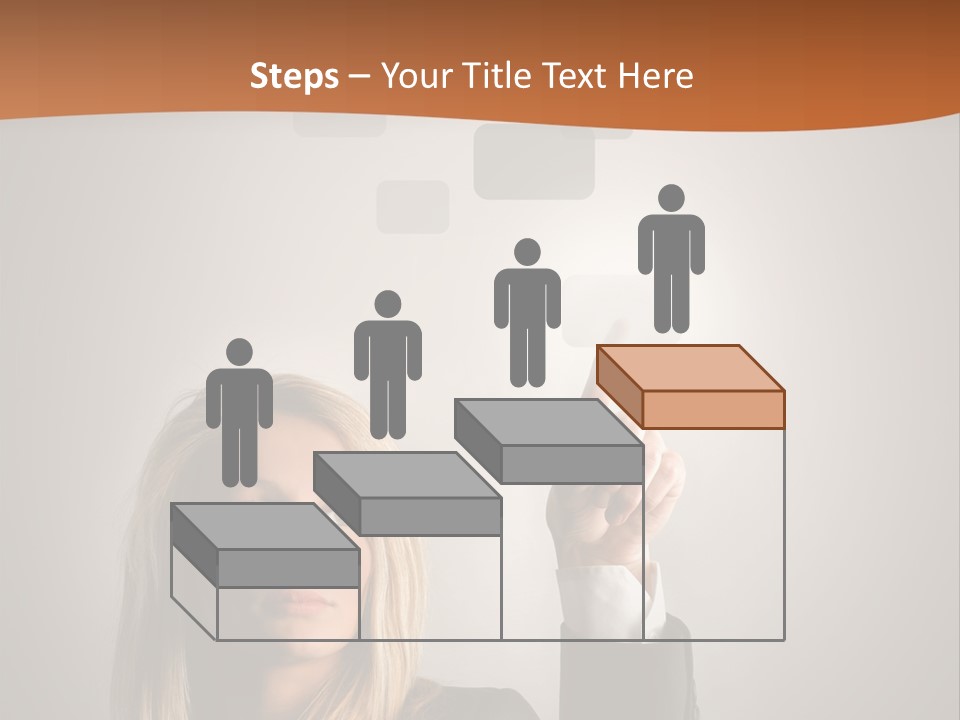 Finger Career Girl PowerPoint Template