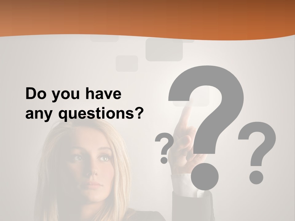 Finger Career Girl PowerPoint Template