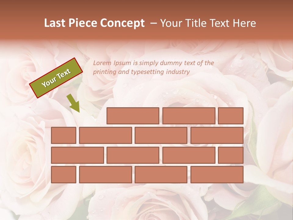 Corner Rosa Buds PowerPoint Template