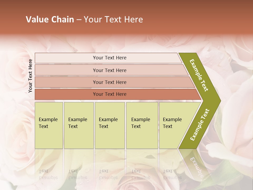 Corner Rosa Buds PowerPoint Template