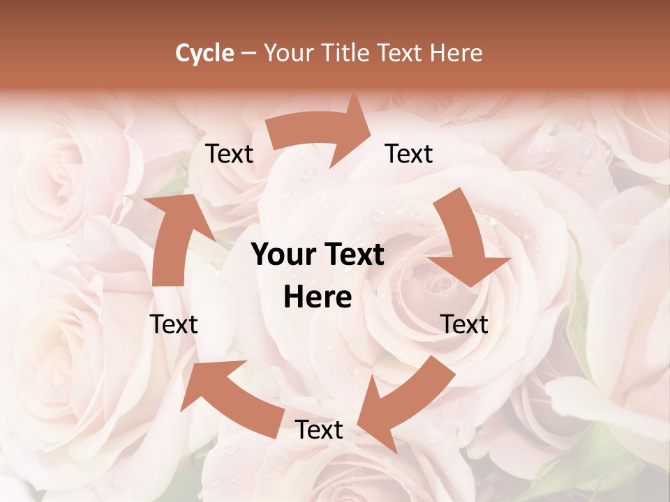 Corner Rosa Buds PowerPoint Template