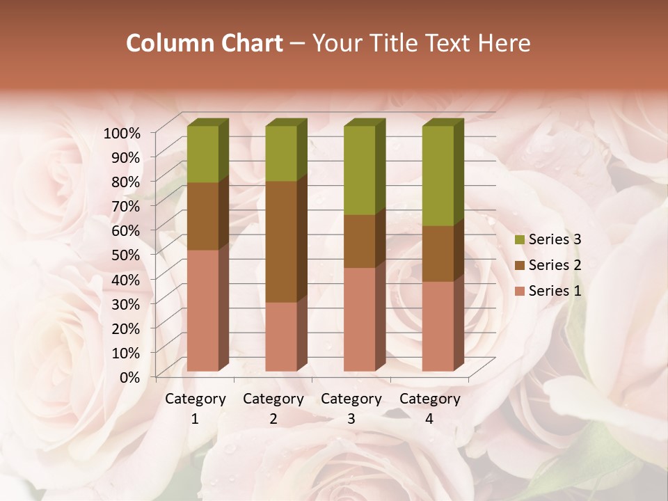 Corner Rosa Buds PowerPoint Template