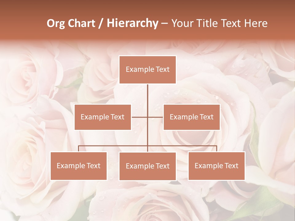 Corner Rosa Buds PowerPoint Template