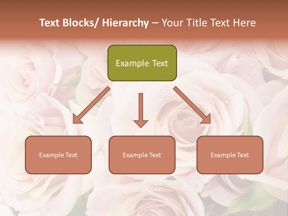 Corner Rosa Buds PowerPoint Template
