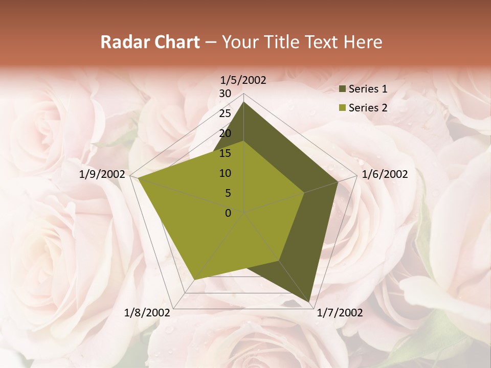 Corner Rosa Buds PowerPoint Template