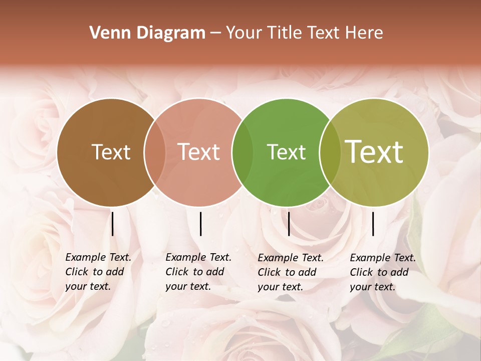 Corner Rosa Buds PowerPoint Template