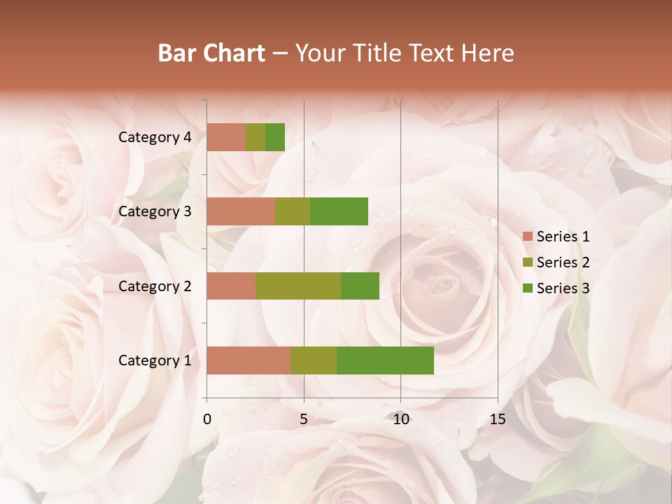 Corner Rosa Buds PowerPoint Template