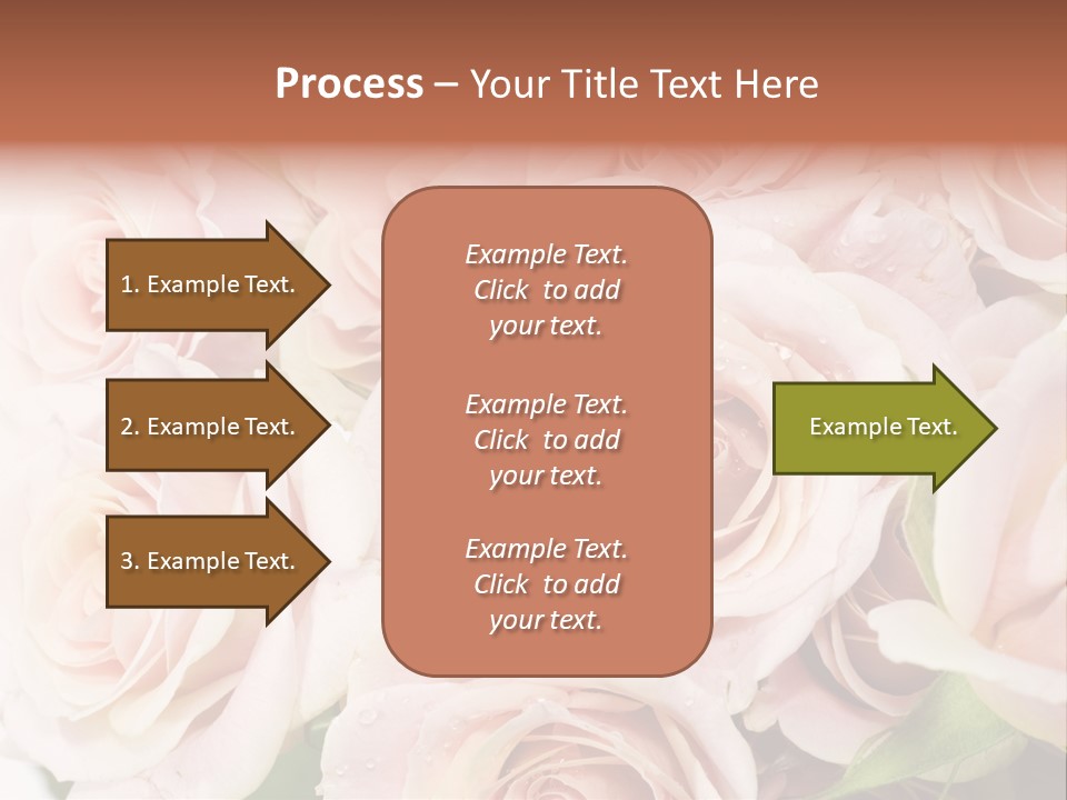 Corner Rosa Buds PowerPoint Template