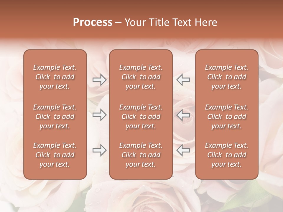 Corner Rosa Buds PowerPoint Template
