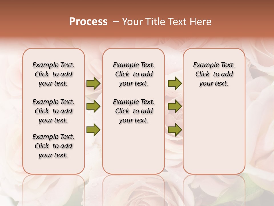 Corner Rosa Buds PowerPoint Template