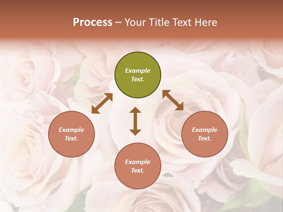 Corner Rosa Buds PowerPoint Template