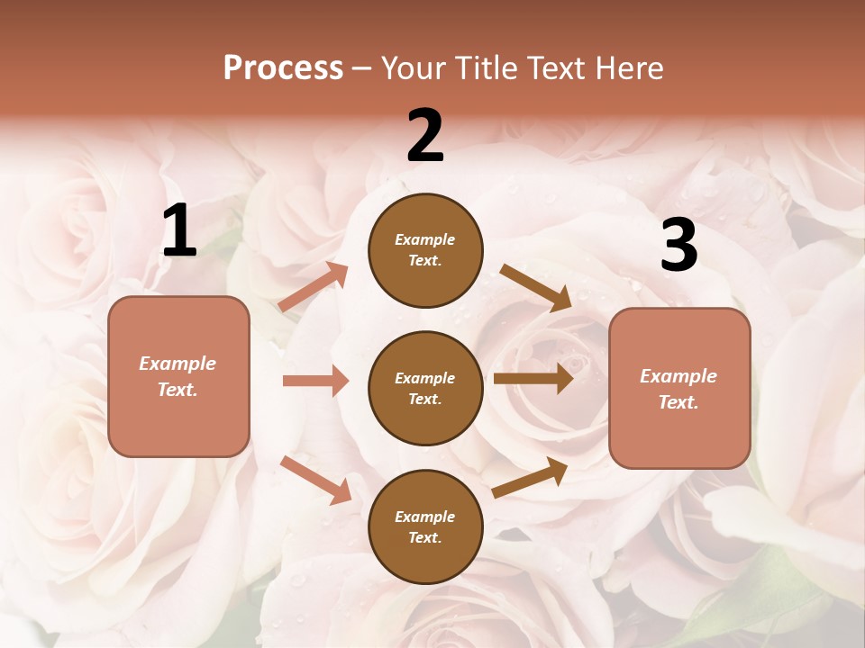 Corner Rosa Buds PowerPoint Template