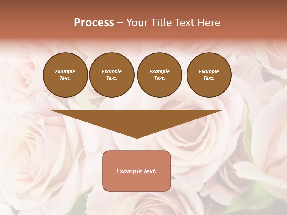 Corner Rosa Buds PowerPoint Template