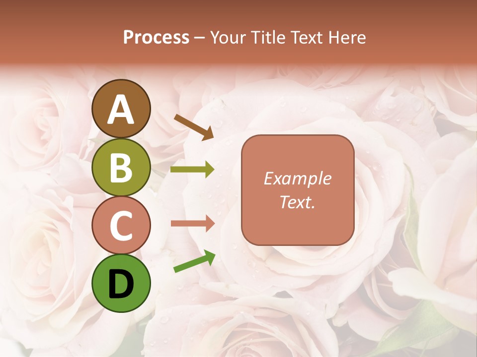 Corner Rosa Buds PowerPoint Template