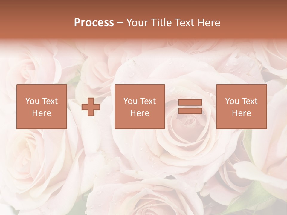 Corner Rosa Buds PowerPoint Template