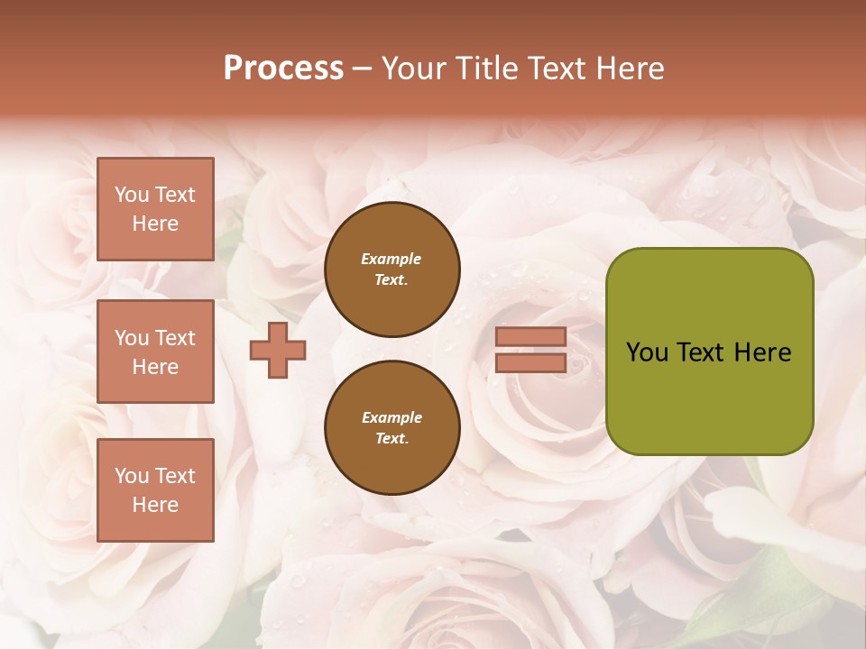 Corner Rosa Buds PowerPoint Template