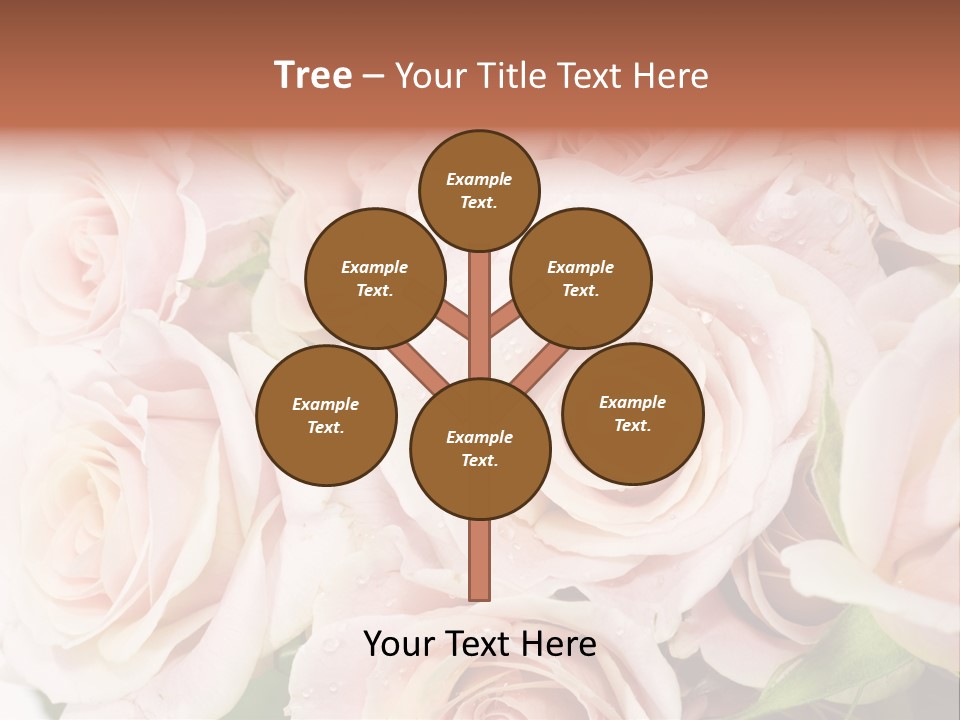 Corner Rosa Buds PowerPoint Template