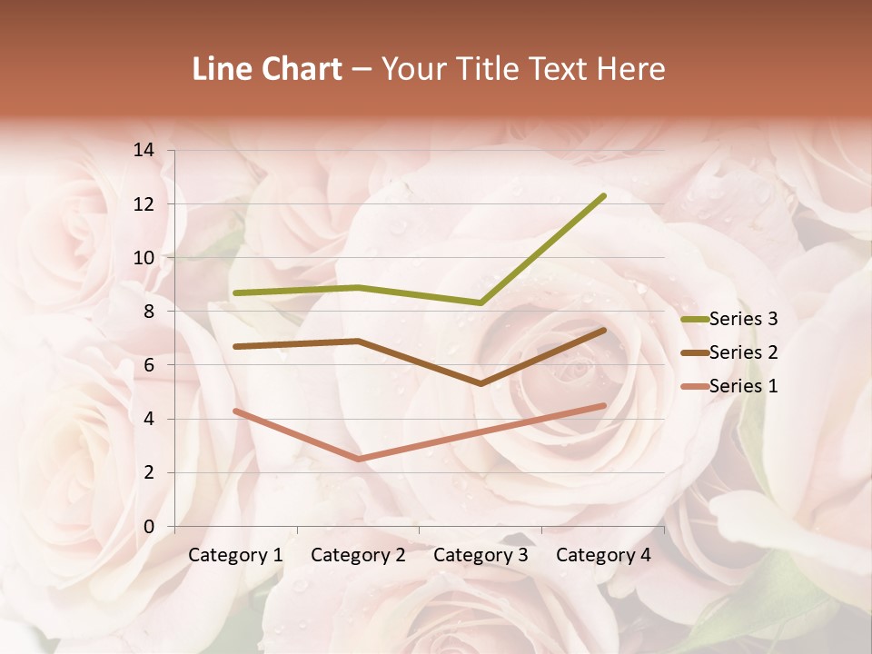 Corner Rosa Buds PowerPoint Template