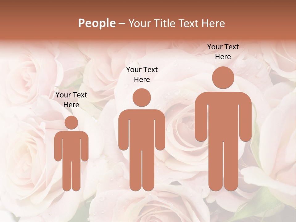 Corner Rosa Buds PowerPoint Template