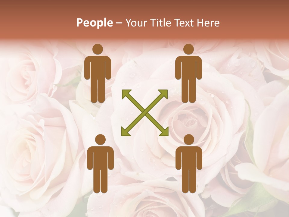 Corner Rosa Buds PowerPoint Template