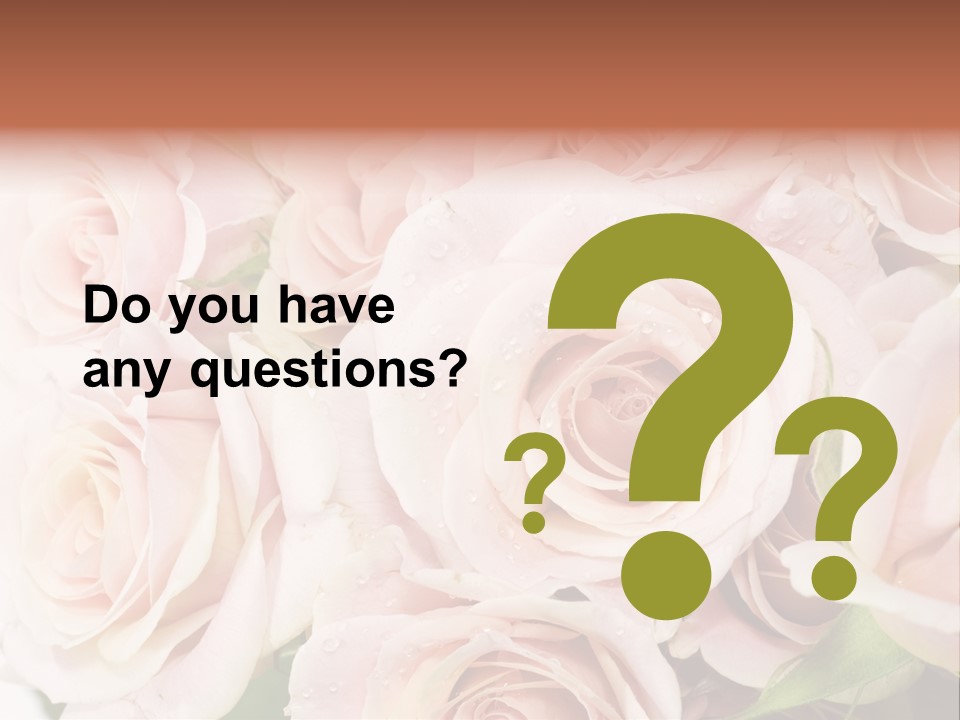 Corner Rosa Buds PowerPoint Template