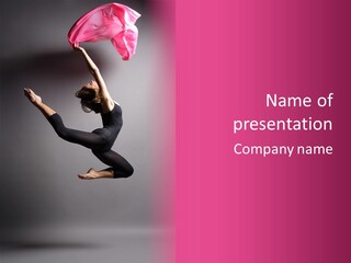 Gymnastic Performance Dancer PowerPoint Template