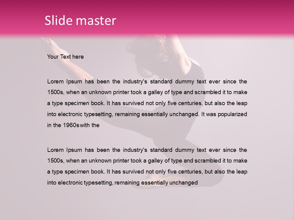 Gymnastic Performance Dancer PowerPoint Template