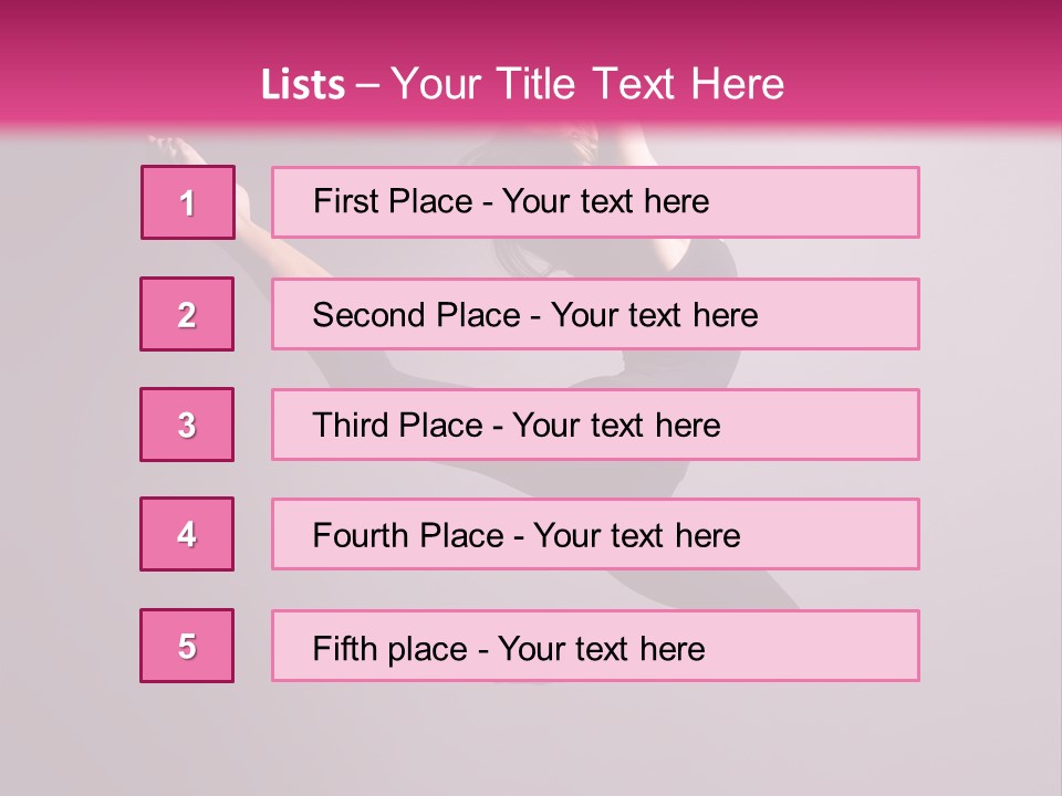 Gymnastic Performance Dancer PowerPoint Template
