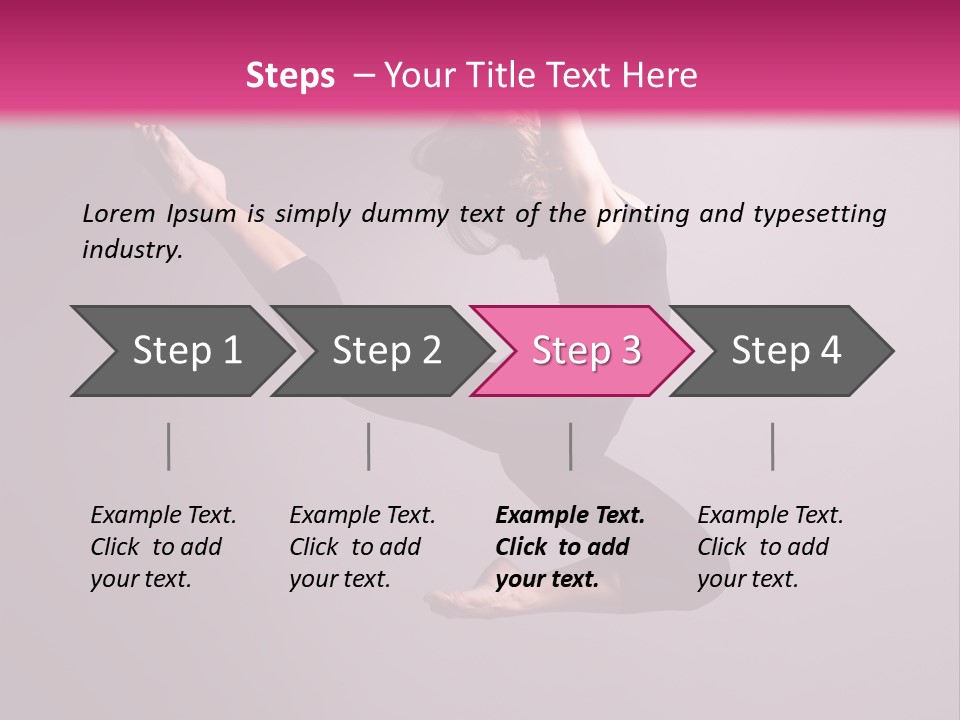Gymnastic Performance Dancer PowerPoint Template