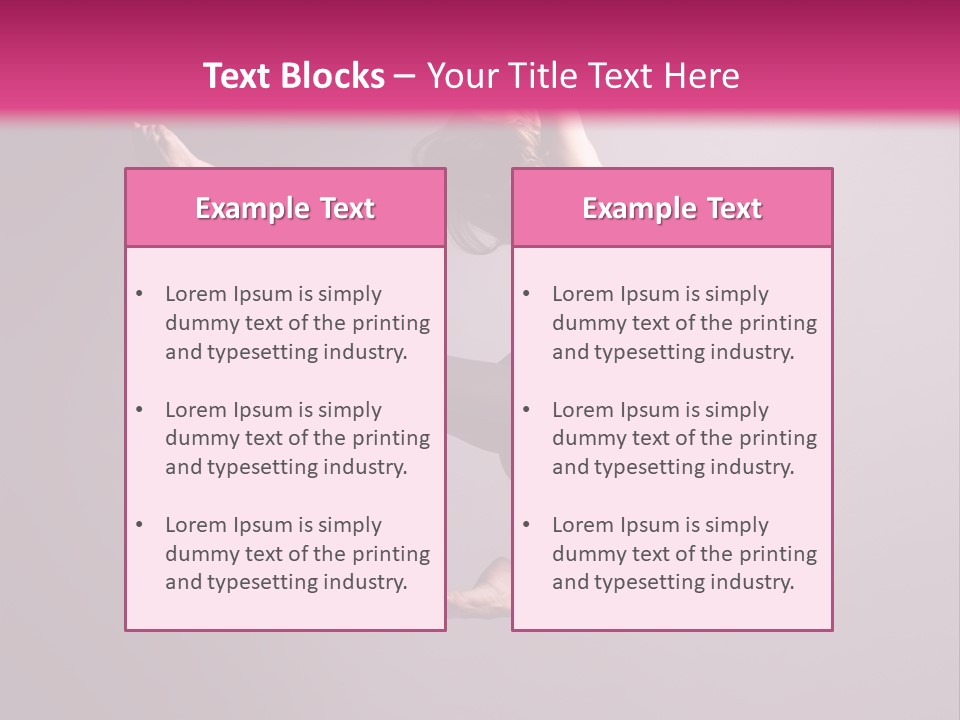Gymnastic Performance Dancer PowerPoint Template