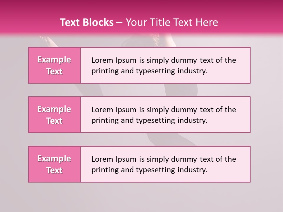 Gymnastic Performance Dancer PowerPoint Template