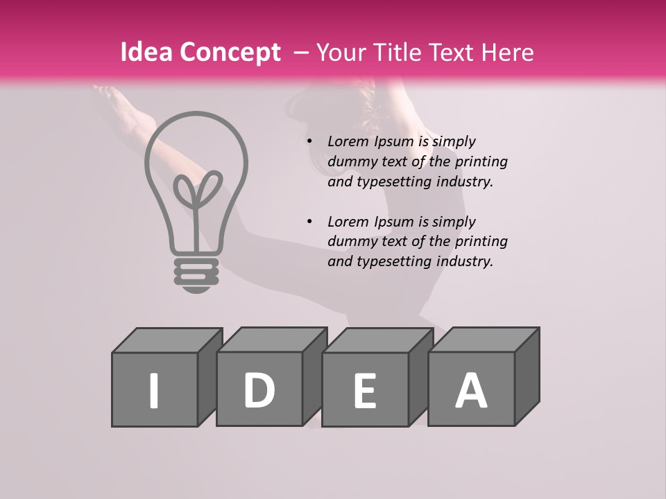 Gymnastic Performance Dancer PowerPoint Template