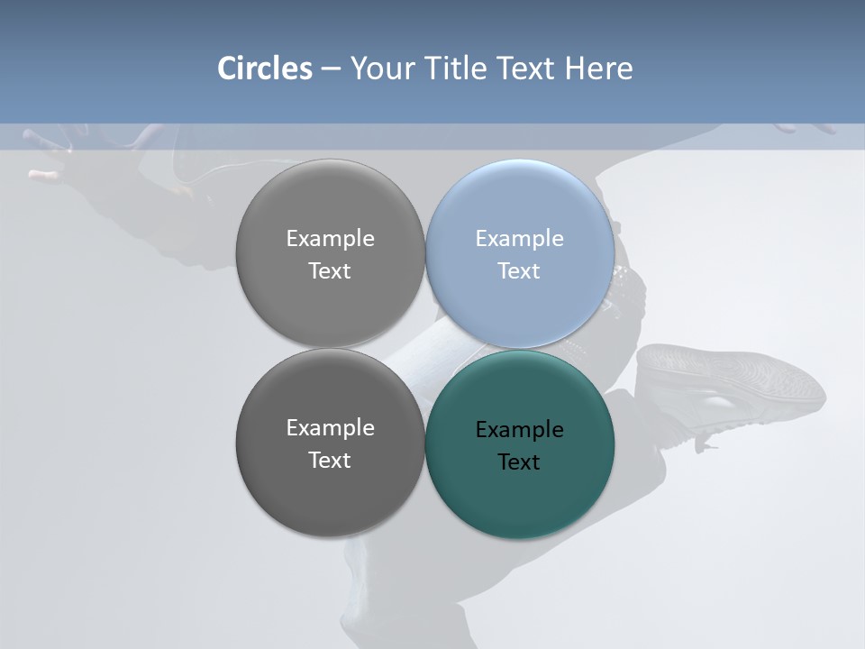 A Man Is Jumping In The Air With His Skateboard PowerPoint Template