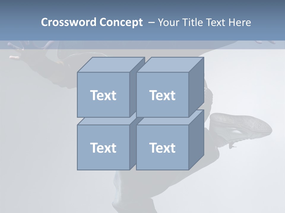 A Man Is Jumping In The Air With His Skateboard PowerPoint Template