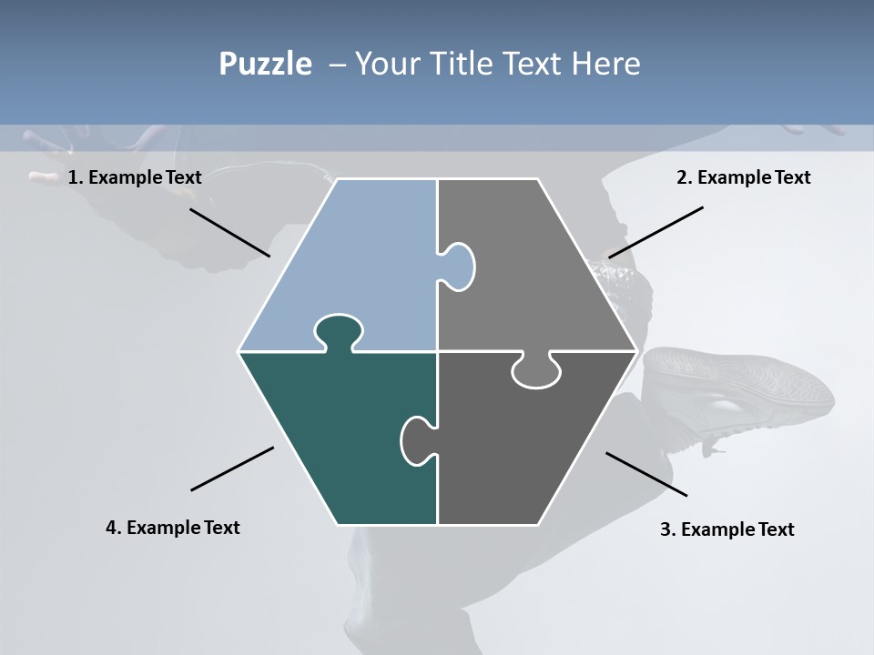 A Man Is Jumping In The Air With His Skateboard PowerPoint Template