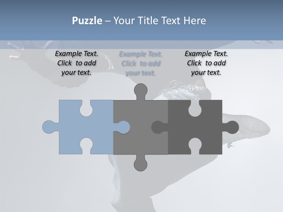 A Man Is Jumping In The Air With His Skateboard PowerPoint Template