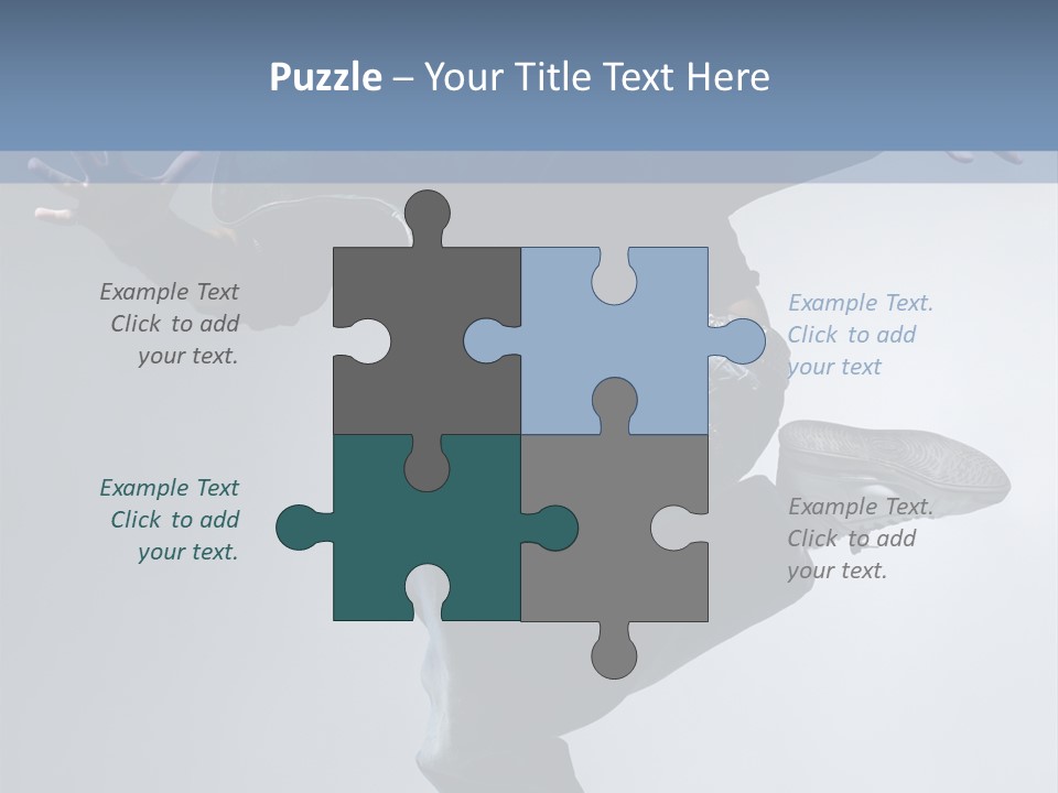 A Man Is Jumping In The Air With His Skateboard PowerPoint Template