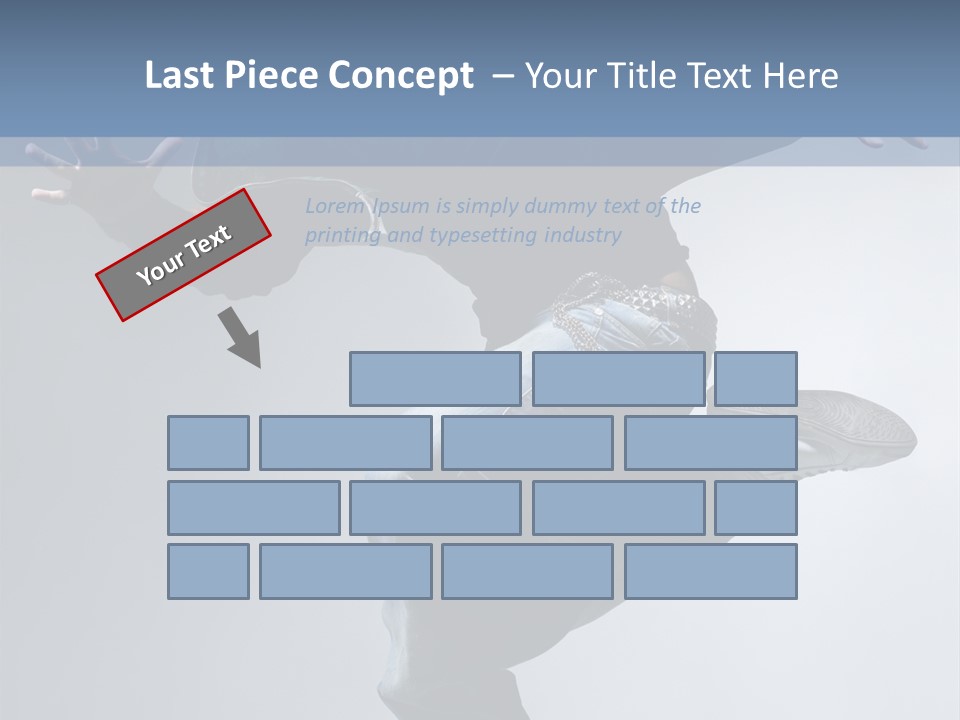 A Man Is Jumping In The Air With His Skateboard PowerPoint Template