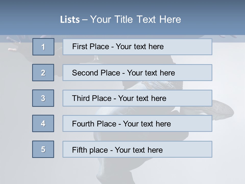 A Man Is Jumping In The Air With His Skateboard PowerPoint Template