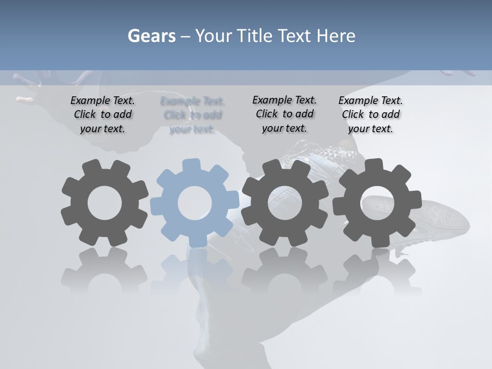 A Man Is Jumping In The Air With His Skateboard PowerPoint Template